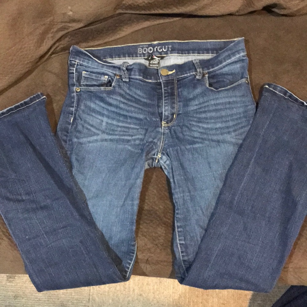 New York and Co. low rise boot cut jeans